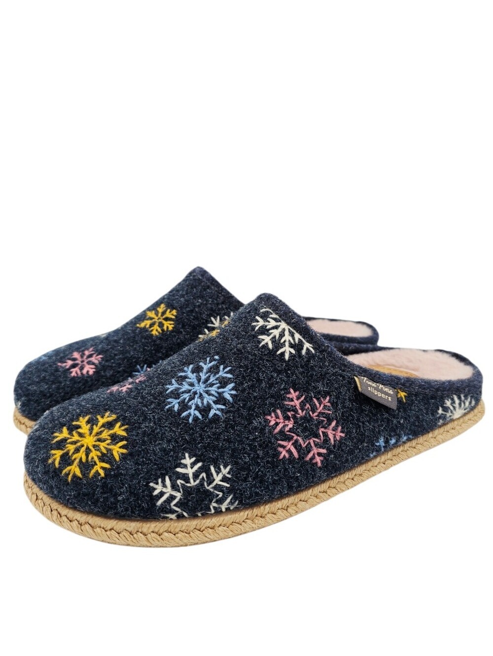 Toni Pons Mari Deli-CP Wool Embroidered Slippers - Made in Spain